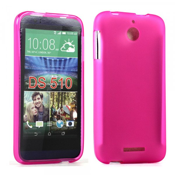 Wholesale HTC Desire 510 TPU Gel Soft Case (Hot Pink)